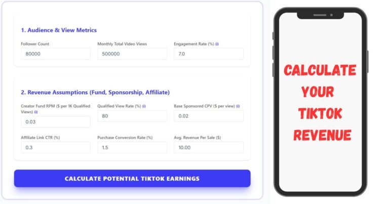 free Calculate TikTok Revenue