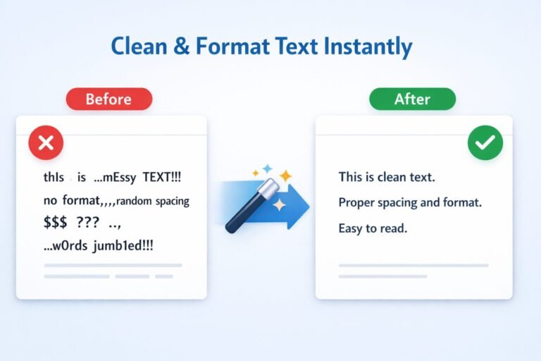 Clean & Format Text Instantly